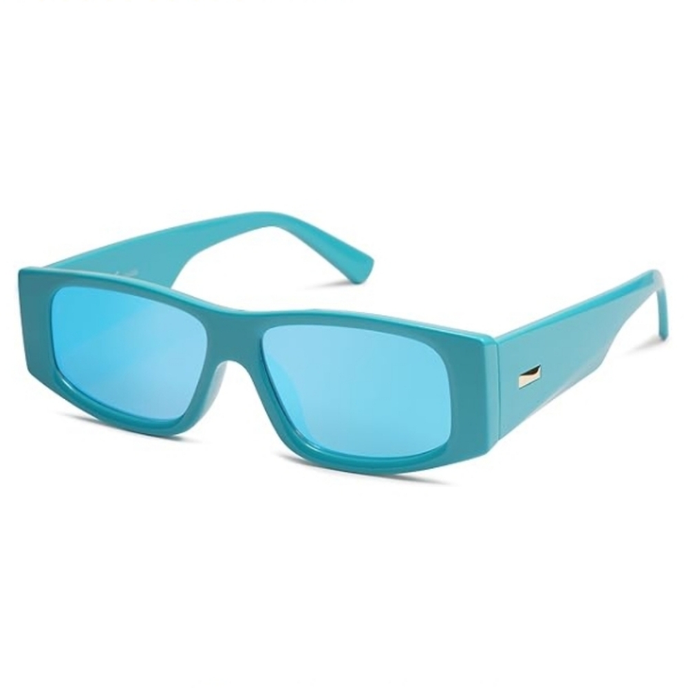 Rectangle Polarized Fashion Rave Sunglasses SJ2228 Blue